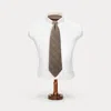 Double Rl Ralph Lauren Handmade Wool Herringbone Tie In Brown