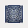 Double Rl Ralph Lauren Indigo Floral-print Cotton Bandanna In Blue