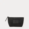 Double Rl Ralph Lauren Limited-edition Roughout Suede Pouch In Black