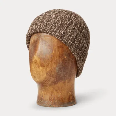 Double Rl Ralph Lauren Marled Watch Cap In Brown