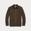 Double Rl Ralph Lauren Plaid-print Flannel Workshirt In Multi