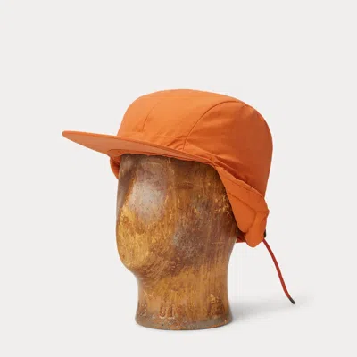 Double Rl Ralph Lauren Quilted Earflap Cap In Brown