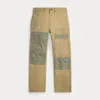 Double Rl Ralph Lauren Repaired Chino Field Pant In Nude