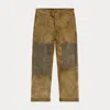 Double Rl Ralph Lauren Repaired Corduroy Field Pant In Brown