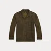 Double Rl Ralph Lauren Reverse-sateen Overshirt In Brown