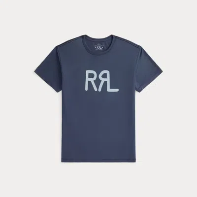 Double Rl Ralph Lauren Rrl Ranch Logo T-shirt In Blue