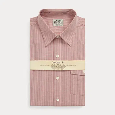 Double Rl Ralph Lauren Slim Fit Checked Dobby Shirt In Multi