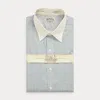 Double Rl Ralph Lauren Slim Fit Print Woven Shirt In Blue