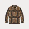 Double Rl Ralph Lauren Wool-blend Jacquard Shirt Jacket In Multi