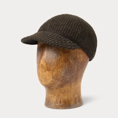 Double Rl Ralph Lauren Wool-cotton Ball Cap In Multi