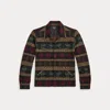 Double Rl Ralph Lauren Wool Overshirt Sweater In Multi