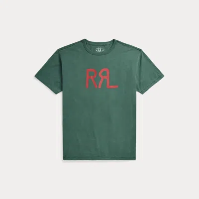 Double Rl Rrl Ranch Logo T-shirt In Pine Forest