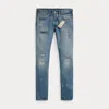 Double Rl Slim Fit Claremont Selvedge Jean In Claremont Wash