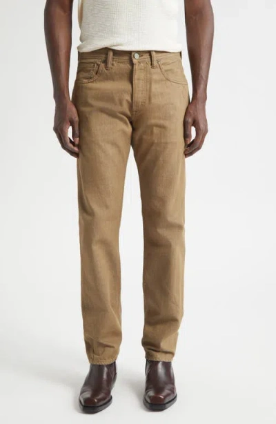 Double Rl Slim Fit Jeans In Brown