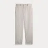 Double Rl Slim Fit Striped Cotton Suit Trouser In Blue Multi