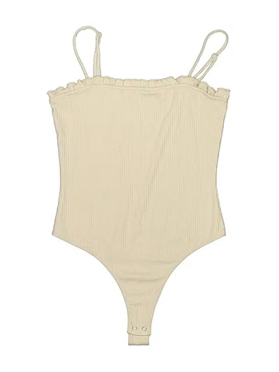 Pre-owned Double Zero Bodysuit In Ivory