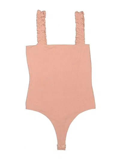 Pre-owned Double Zero Bodysuit In Pink