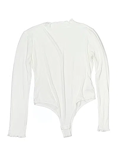 Pre-owned Double Zero Bodysuit In White