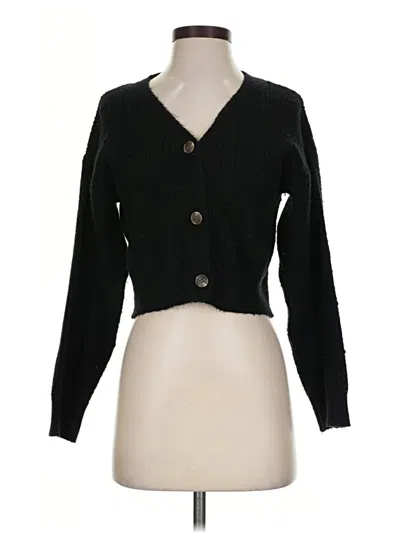 Pre-owned Double Zero Cardigan Sweater In Black