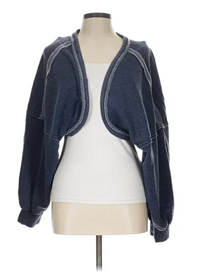 Pre-owned Double Zero Cardigan Sweater In Blue
