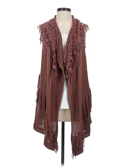 Pre-owned Double Zero Cardigan Sweater In Brown