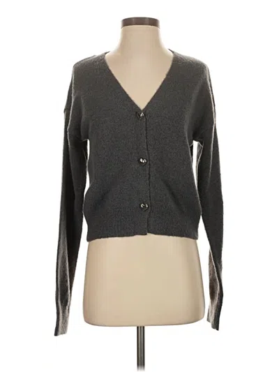 Pre-owned Double Zero Cardigan Sweater In Gray