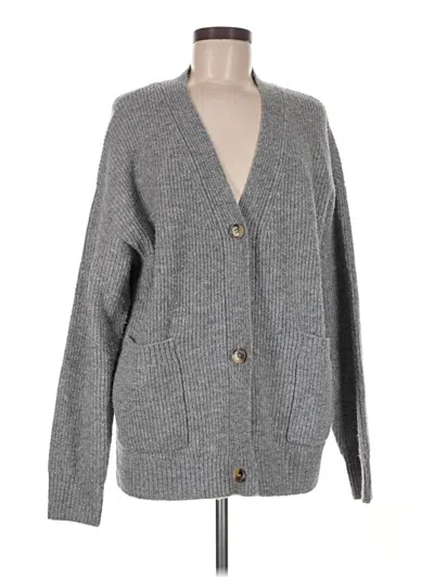 Pre-owned Double Zero Cardigan Sweater In Gray