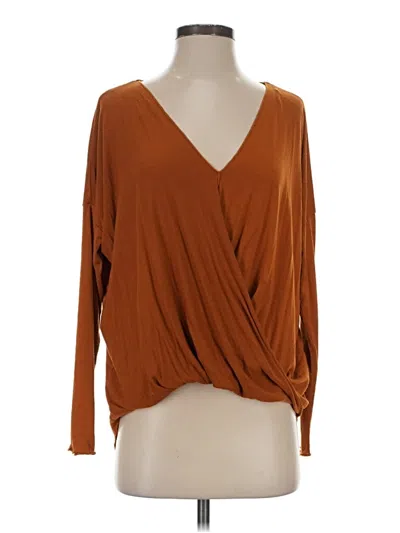 Pre-owned Double Zero Cardigan Sweater In Orange
