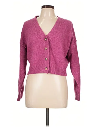 Pre-owned Double Zero Cardigan Sweater In Pink