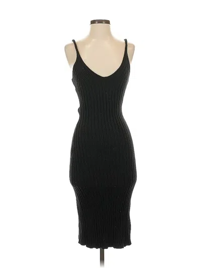 Pre-owned Double Zero Casual Dress In Black