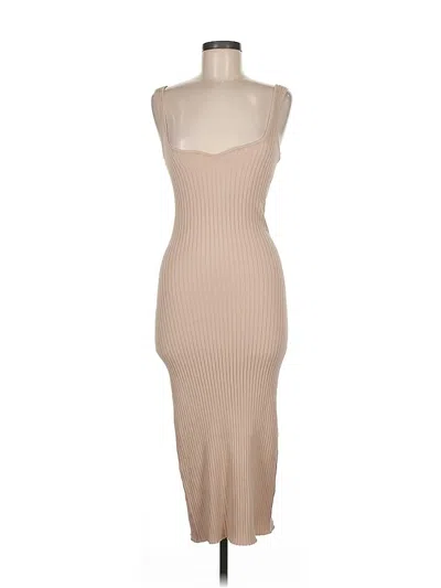 Pre-owned Double Zero Casual Dress In Brown