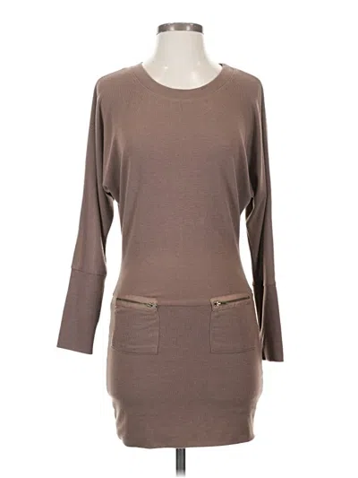 Pre-owned Double Zero Casual Dress In Brown