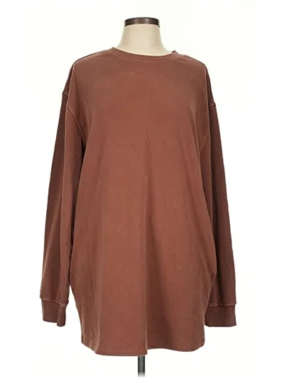 Pre-owned Double Zero Casual Dress In Brown
