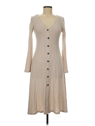 Pre-owned Double Zero Casual Dress In Brown