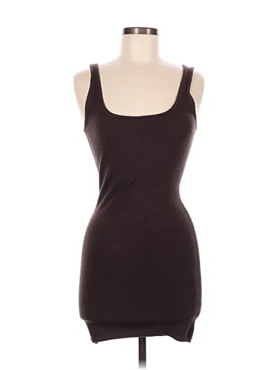 Pre-owned Double Zero Casual Dress In Brown