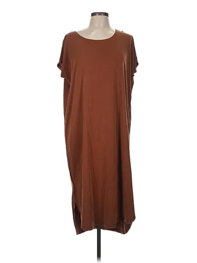Pre-owned Double Zero Casual Dress In Brown