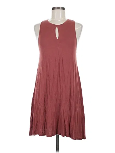 Pre-owned Double Zero Casual Dress In Burgundy
