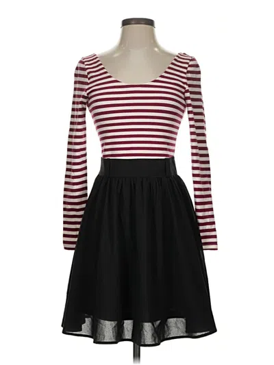 Pre-owned Double Zero Casual Dress In Burgundy