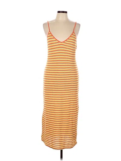 Pre-owned Double Zero Casual Dress In Orange