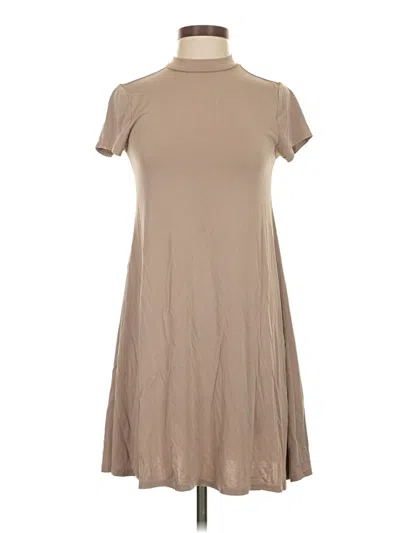 Pre-owned Double Zero Casual Dress In Tan