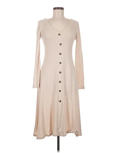 Pre-owned Double Zero Casual Dress In Tan