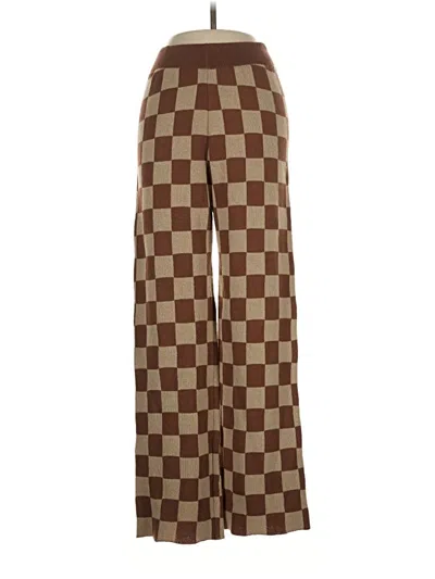 Pre-owned Double Zero Casual Pants In Brown