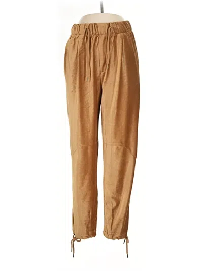 Pre-owned Double Zero Casual Pants In Gold