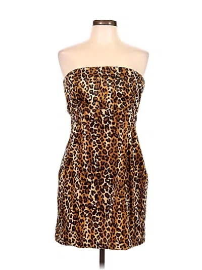 Pre-owned Double Zero Cocktail Dress In Brown