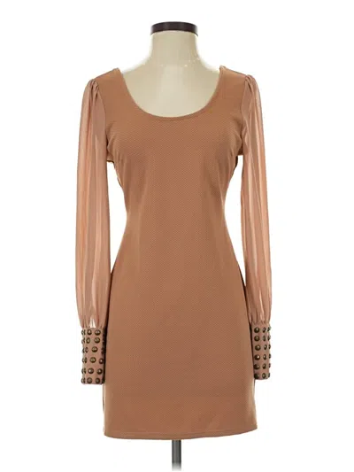 Pre-owned Double Zero Cocktail Dress In Brown