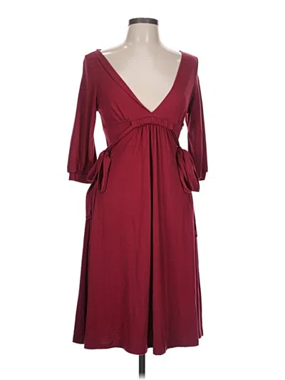 Pre-owned Double Zero Cocktail Dress In Burgundy