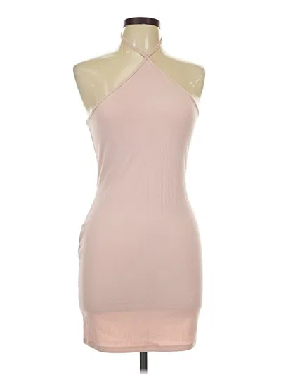 Pre-owned Double Zero Cocktail Dress In Tan