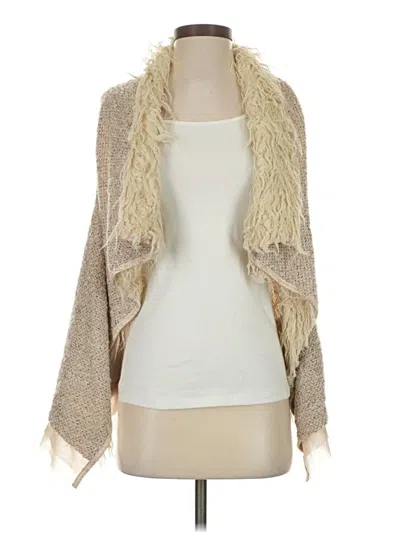 Pre-owned Double Zero Faux Fur Vest In Brown