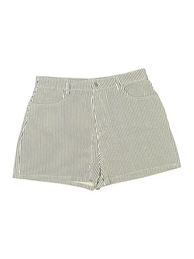 Pre-owned Double Zero Khaki Shorts In White