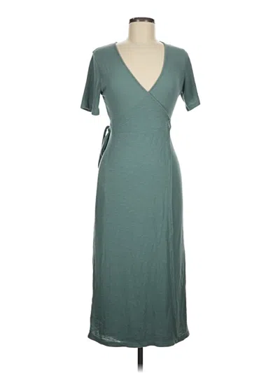 Pre-owned Double Zero Kimono In Teal